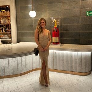 Xenia Boutique Gold Maxi Dress